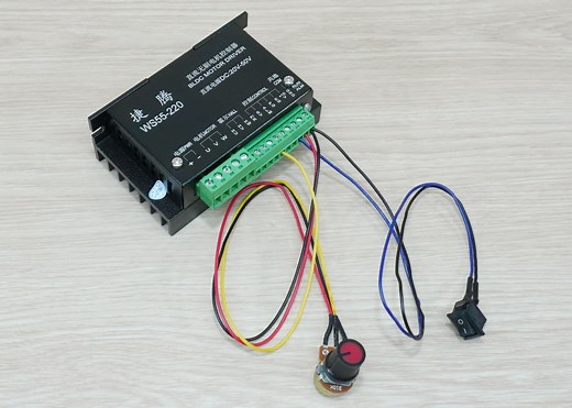 WS55-220 Brushless DC Motor Driver 500W DC20-50V Max 15A