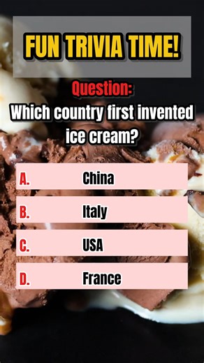 FUN TRIVIA TIME! #funtrivia #quiztime #icecreamquiz #triviafun #brainchallenge #quizreels #fyp #quickquiz #didyouknow #funquiz #trendingquiz #testyourbrain #reelsquiz #funfacts #education | Psyvia