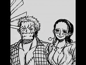 zoro x robin besos en guerra