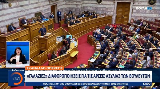 ΟΠΕΚΕΠΕ: Στις 23 Απριλίου η ψηφοφορία στην ολομέλεια της βουλής για τις άρσεις ασυλίας