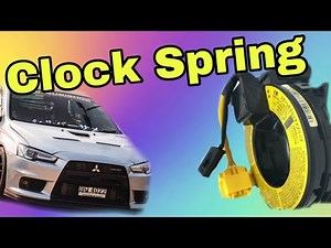 Como cambiar el clock spring de Mitsubishi Lancer, problema de claxon y botones de mando del volante