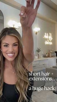 Short Hair + Extensions? Try THIS Blending Hack 👀