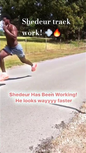 Shedeur track work!