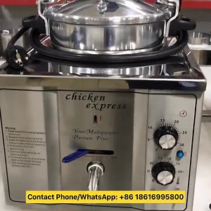 16L Electric Table Top Chicken Pressure Fryer Machine Broaster Pressure Fryer