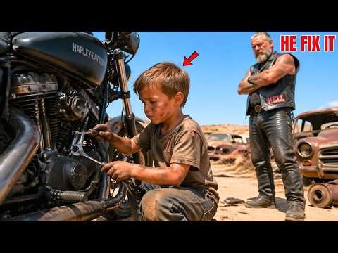 Junkyard Kid Fixed a Broken Motorcycle — Then 367 Hells Angels Rode In Like a Storm