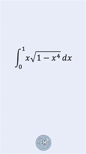 Let’s solve this integral in 1 minute. By using a clever substitution and interpreting the resulting integral as the area under the graph of the integrand, we can solve this integral without even computing an antiderivative! #math #calculus #integral #integration | ElectricalMath