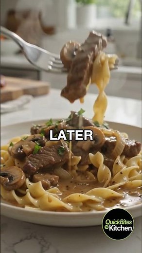 The Creamiest Beef Stroganoff recipe You'll Ever Try 🥩🍄‍🟫