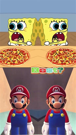 Mario vs SpongeBob… AND MARIO WON?! 😱🔥 | Funny Animation Meme