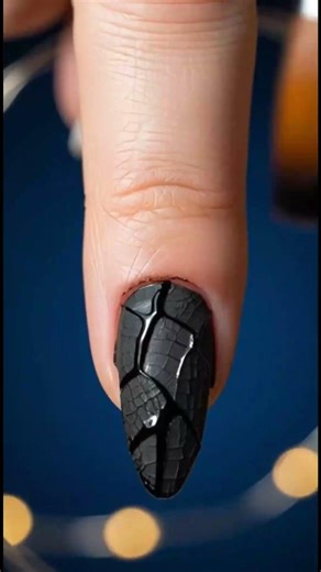 🔥 Matte Black Nails Melt Into Lava! 🖤 You Won’t Believe This Transformation!