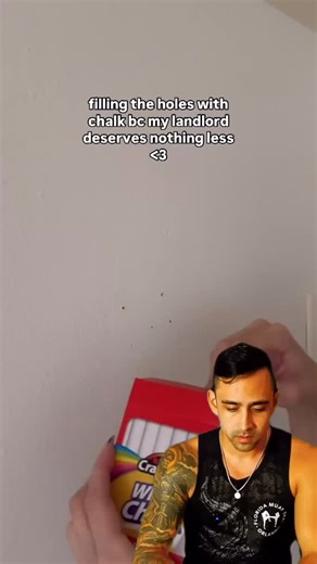 Jarry Wardian on Instagram: "Tenant Fills Holes in the Walls with Chalk Before Moving Out #tenant #landlord #nightmaretenant #rent #rental #realestate"