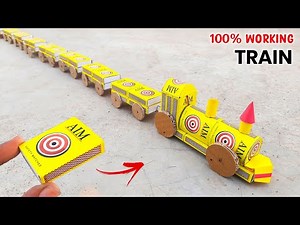Amazing Matchbox Train | Making a longest Train | how to make working train | Best school project