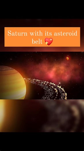 16K views · 339 reactions | Saturn with its asteroid belt  #science #space #facts #fact | MeToo | Facebook