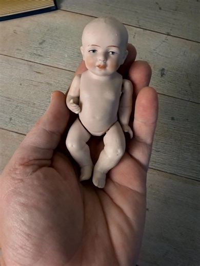 Antique Bisque Baby Doll - 4 Inch All Porcelain Jointed Miniature - Victorian Style Pudding Doll - 1920s Toy - Etsy UK
