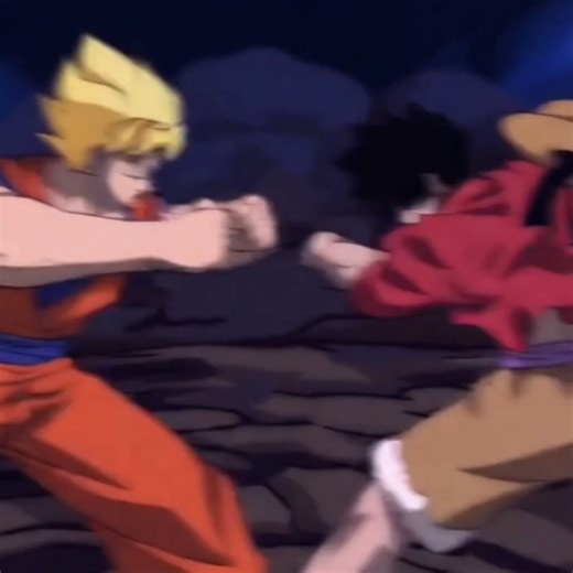 Luffy vs. Goku #explore #onepiece #dragonball #luffy #goku