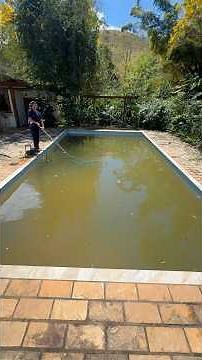 How to clean a dirty pool #satisfy #fy #pool #tips #satisfying #pools #satisfactory #viral #fyp