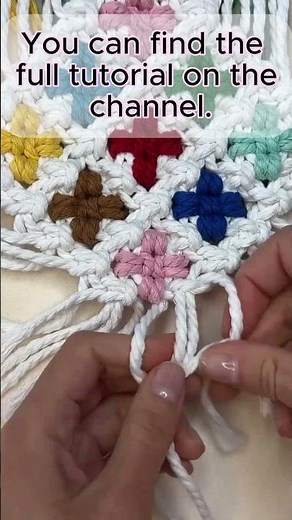 You Only Need 2 Knots for This Macrame Coaster