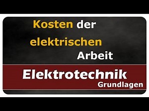 Let's Learn Kosten der elektrische Arbeit