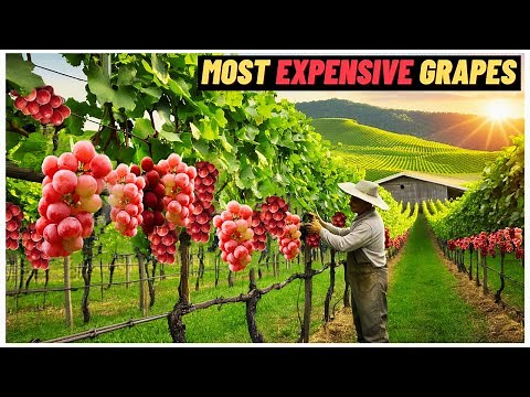 The Most Expensive Japanese Roby Roman Grapes | Next Level Grape Cultivation