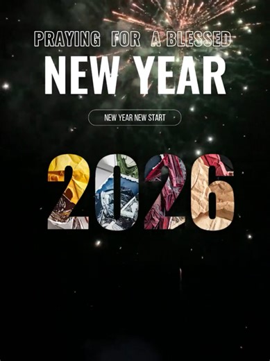 Feel free to use this template to greet everyone! #capcut #template #newyear #2026 #blessed