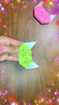 【折り紙１枚】猫型の小物入れ😻How to make box#猫#ネコ#cat#बिल्ली#ボックス#箱#小物入れ#box#盒子#ドラえもん#박스#折り方#おりがみ#origami#摺紙#종이접기
