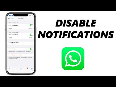 How To Disable WhatsApp Notifications on iPhone / iPad