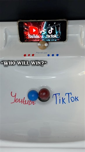 YouTube vs TikTok 🆚 Epic Drain Duel! Who Will Win? 🤯 #shorts #viral