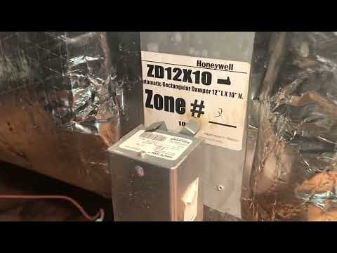 HVAC Zone. How to Fix Honeywell Zone Damper and Actuator.