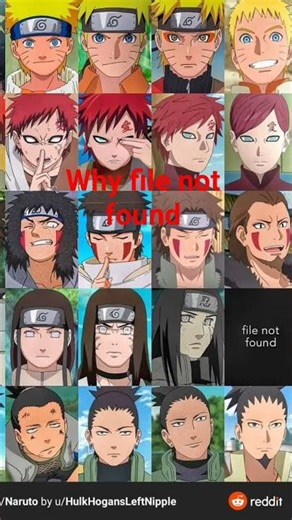 Why file not found #anime #naruto