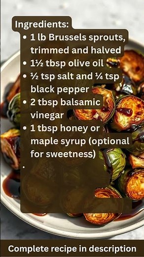 Air Fryer Balsamic Glazed Brussels Sprouts Recipe by What Shall I Cook