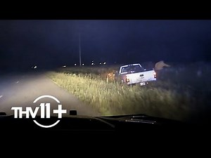 Footage of UCA shooting suspect escaping Arkansas police