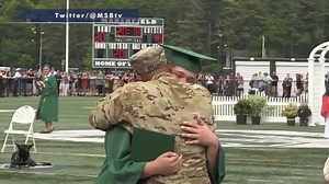 Military father surprises son at high school graduation | Fox News Video