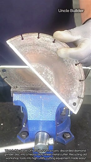 Never Scrap Old Diamond Discs Again! #oddlysatisfying #heavyequipment #recycling #diytools #welding