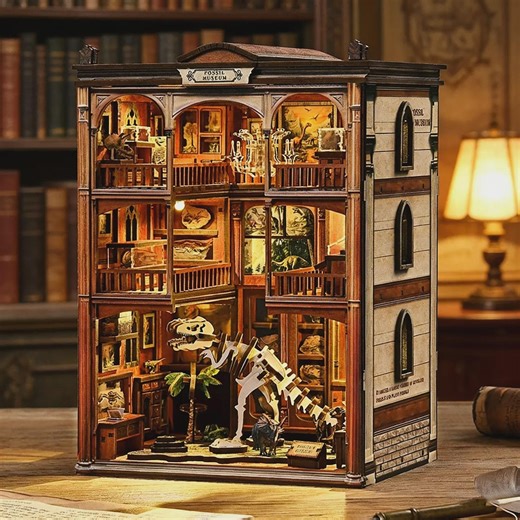 DIY Book Nook Library Kit | Miniature Wooden Bookshelf Insert - Etsy Canada