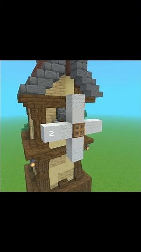 Minecraft windmill step by step tutorial! #foryou #minecraft #foryouシ #foryourpage #gaming
