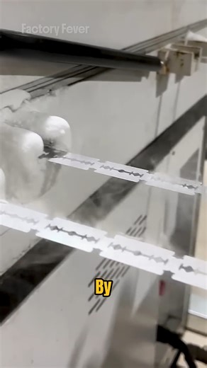 How Razor Blades are Made in Factory #shorts