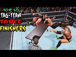 WWE 2K20 Top 10 Table Tag-Team Finishers!