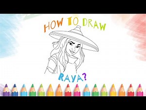 How to draw RAYA from Raya and the Last Dragon? Easy step by step drawing!