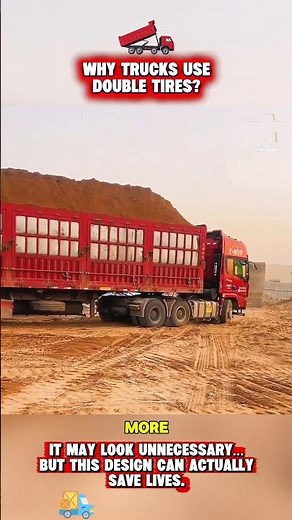 Why Do Trucks Have Dual Rear Tires? #truckingjobs #engineering #monstertruck
