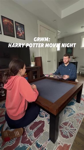 Wingardium Table-osa: Harry Potter Movie Night Setup