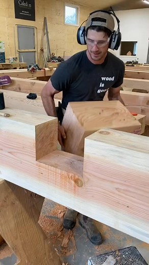 Test fit on a half lap connection | Wood Expert