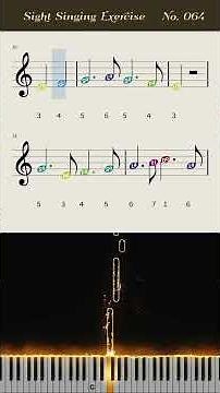 Daily Sight-Singing Exercise No.064 | Dotted rhythm and sixteenth notes