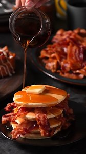 Did you know sizzling bacon inspired the phrase breakfast is the most important meal of the day? 🥓 https://www.hormel.com/brands/hormel-black-label-bacon/recipe/bacon-pancakes/ | BLACK LABEL Bacon