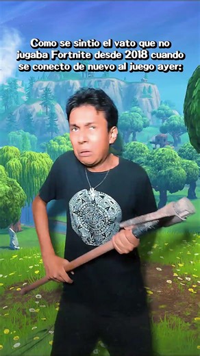 Mi compa el que no jugaba Fortnite desde 2018 cuando regreso: 👀 #fortnite #videojuegos #shorts