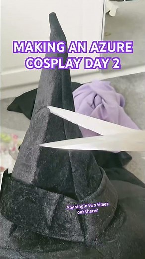 MAKING AN AZURE COSPLAY DAY 2 #cosplay #azure #forsaken