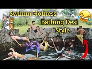 Tubewell Swimming in Village boys Desi Bathing 😂 ll vlogger Rohittt mahato ❣️ #jamgoriaswimming2022