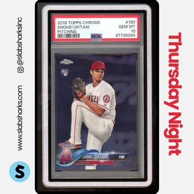 2018 TOPPS CHROME #150 SHOHEI OHTANI PITCHING RC ROOKIE PSA 10 | eBay