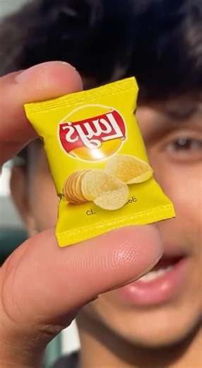 MOST SMALLEST LAYS CHIPS PACKET 🤯😱 #ai #yrshorts #shorts #funny #food