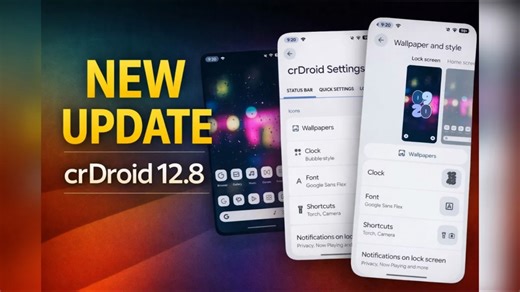 crDroid v12.8来了：2026年的完美自定义第三方类原生ROM？添加了令人惊叹的功能