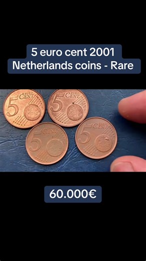 5 euro cent 2001 Netherlands - Rare#münzen #rarecoins #netherland #nederland #detschland🇩🇪