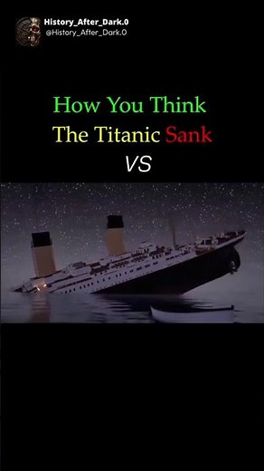 What The Titanic Sinking Actually Looked Like 🚢 #titanic #history #shorts